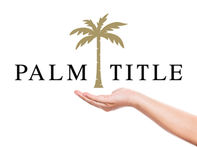 Image showing the Palm Title logo with a helping hand symbol.