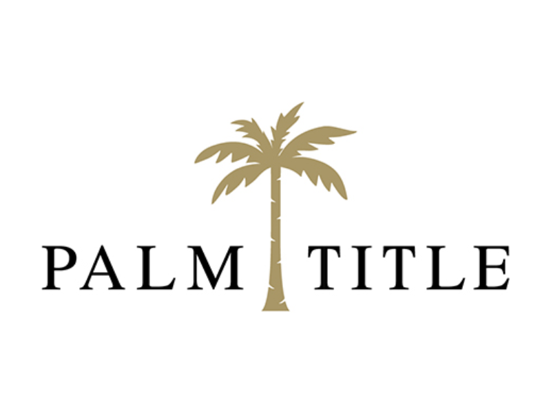 Image showing the Palm Title logo, representing their assistance for first time homeowners.