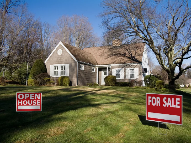 Image of a house being prepared for sale.